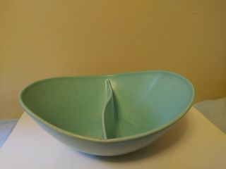 Vintage Vernonware " Anytime " Divided Serving Bowl - 9 3/4 X 9 Inches