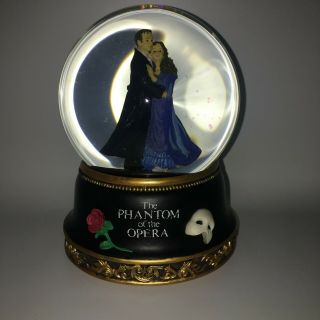 Vintage Phantom Of The Opera Snow Globe San Francisco Music Box All I Ask Of You