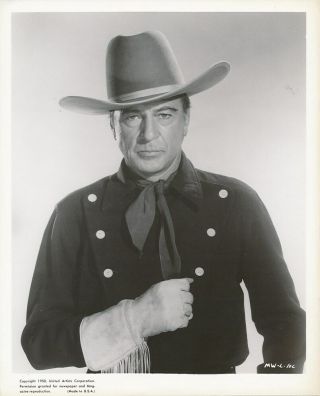 Gary Cooper Costume Candid Set Vintage Man Of The West Portrait Photo