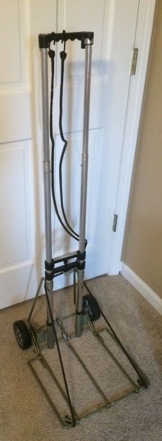 Vintage Remin Commander " 600 " Luggage Hand Cart Made In Usa Collapsable Wheeled