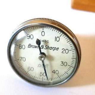 Vintage Brown & Sharpe 7040C BesTest Dial Indicator.  001 