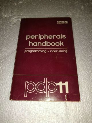 Dec Pdp - 11 Peripherals Programming Interfacing Handbook 1973