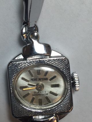 Vintage Perre Jacquard 21J Women ' s SilverTone Watch Mechanical Windup (PJ - 21JHK) 4