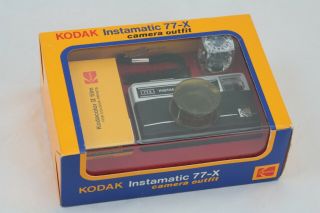 Kodak Instamatic 77 - X,  12 Exp 126 Film,  Flash Bulb,  Box