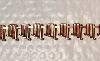 Vintage RENOIR Copper Necklace Signed 18 
