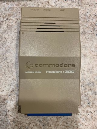 Commodore Vintage Modem 300 for Commodore 128,  64,  SX - 64,  or VIC - 20 Model: 1660 2