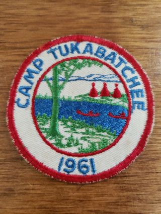 Vintage Bsa Www Oa 1961 Camp Tukabatchee Round Patch