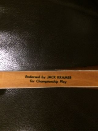 John McEnroe Vintage Wilson Wooden Raquet.  Almost 4 1/2 grip 4