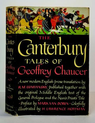 The Canterbury Tales Geoffrey Chaucer 1948 Illustrated Inner Sanctum Ed Hcdj