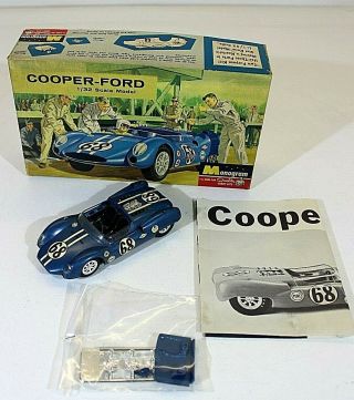 Monogram Cooper - Ford 1/32 Scale Vtg Built Modelkit Og.  