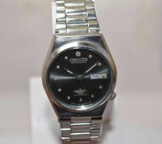 Vintage Citizen Day Date 21 Jewels Automatic Men ' s Wrist Watch 2