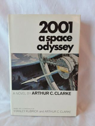 Arthur C Clarke 2001 A Space Odyssey Stanley Kubrick Vintage 1968 Hbdj Book Club