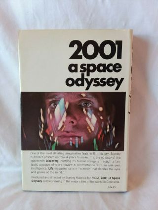 Arthur C Clarke 2001 A SPACE ODYSSEY Stanley Kubrick vintage 1968 HBDJ book club 2