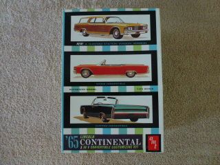 Vintage Amt 1965 Lincoln Continental 3 In 1 Convertible Customizing Kit 8122