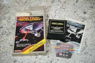 Vtg Star Trek By Sega For Colecovision Game W/ Box