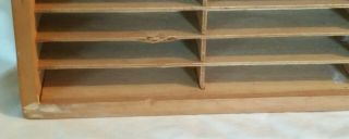 WOODEN AUDIO CASSETTE TAPE WALL STORAGE BOX RACK 100 COUNT 70’S VINTAGE 3