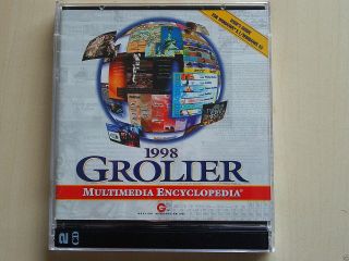 1998 Grolier Multimedia Encyclopedia Deluxe 2cd For Windows 3.  1/95 Ms - Dos 5.  0
