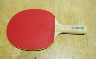 Vintage Addoy Butterfly Ping Pong Paddle Tokyo Japan Soft D13 Table Tennis