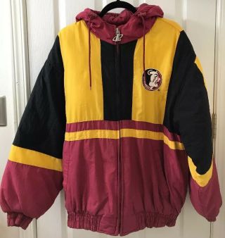 Vintage Fsu Florida State Seminoles Puffer Jacket By Logo Athletic Men’s Medium