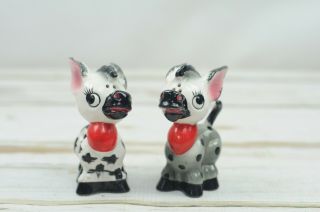 Vintage Antropomorphic Salt And Pepper Shakers Ceramic Horses Donkeys Artmark