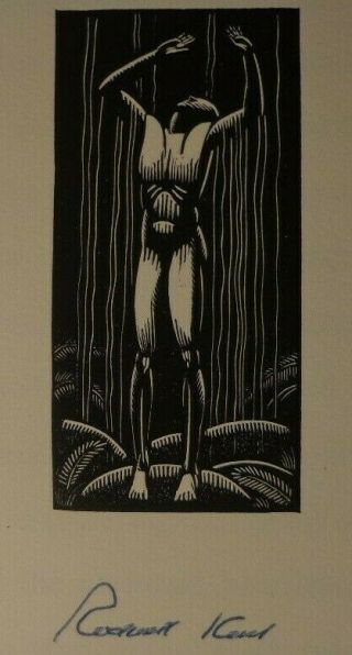 The Mad Hermit: Seven Drawings From Wilderness - Signed By Rockwell Kent 1955