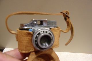 Miniature Spy Camera Hit Made In Japan With Leather Case