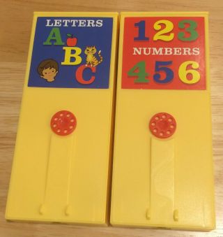 Vintage Fisher Price Movie Cartridge Abc.  S And Numbers
