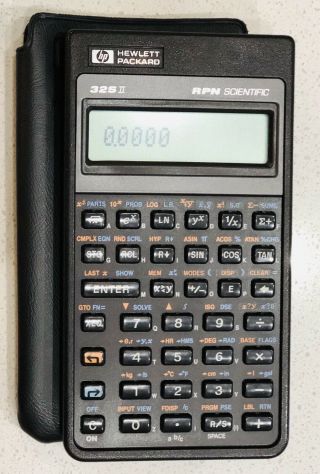 Vintage Hp 32s Ii Rpn Hewlett - Packard Scientific Calculator - With Case