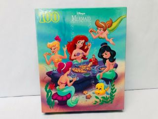Vintage Little Mermaid Puzzle,  100 Piece,  Pizza Party,  Jigsaw Puzzle Disney