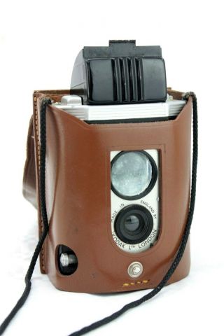 Kodak Brownie Reflex 127 Tlr Camera,  Ever Ready Case