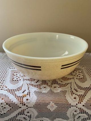 Vintage Pyrex Speckled Lines Promotional Chip And Dip Bowls With Bracket 3