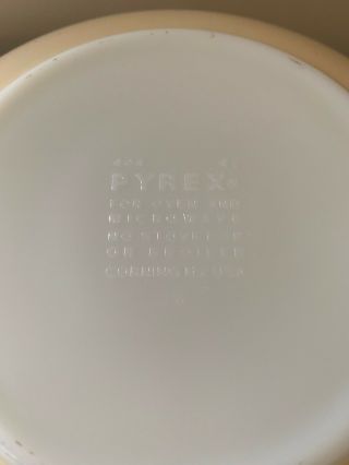Vintage Pyrex Speckled Lines Promotional Chip And Dip Bowls With Bracket 5