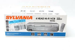 Sylvania Model 6260vf 4 Head Hi - Fi Vhs Vcr W/ Remote