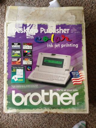 Vintage Brother Desktop Publisher Dp - 525cj Word Processor Printer,  Accessories