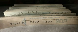 Dec Pdp - 8 Vintage Computer Tidied Tidy Paper Tape Reader Program
