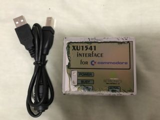 Retronics Xu1541 Usb To Commodore 64 1541 Floppy Drive Adapter & Usb Cable