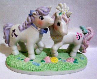 Vintage 1985 My Little Pony Unicorn " Wedding Prance " Porcelain Figurine