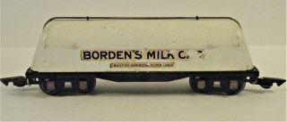 Vintage American Flyer Bordens Milk Railroad Car