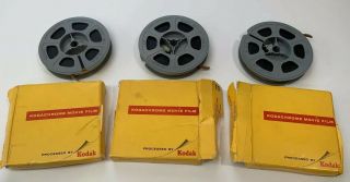 Vintage Kodachrome Movie Film - 3 Reels Unknown Content Pennsauken Nj 1963