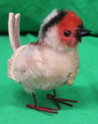 Vintage Small Steiff Baby Bird W/button,  Tag,  Wing Tag