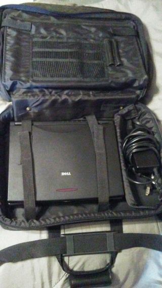 Vintage Dell Latitude XPi P133ST PPS Laptop with Charger,  Cables & Travel Bag 2