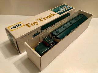 Vintage 1977 HESS FUEL OILS TRUCK Toy Tanker W/ Box & Instruction Card 4