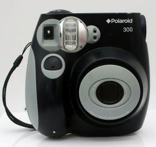 Polaroid Pic 300 Instant Film Camera Black Business Card Photos Vintage