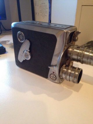 Keystone K48 8mm Film Video Camera W/ 2 Wollensak Lenses -