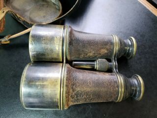 Vintage Bardou & Sons Field Glasses With Carrying Case