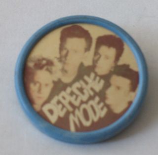 Depeche Mode Old Russian Pin Badge Button Singer Musician Band Vintage Rock Vtg