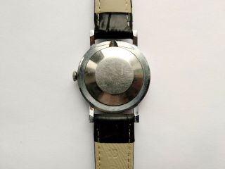 Zaria Slim 17 Jewels Vintage USSR men ' s wristwatch Gold Plated.  1980s 7