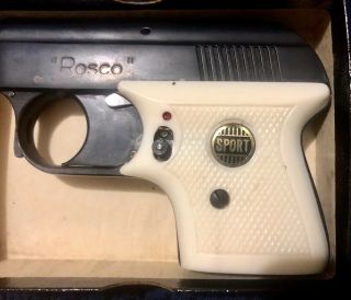 Vintage Rosco German Automatic Sports Pistol 6 Shot 22 Caliber Blank