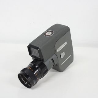 1960s Canon Reflex Zoom 8 - 2 Grey Colour Movie Camera 8mm In Brown Case 921