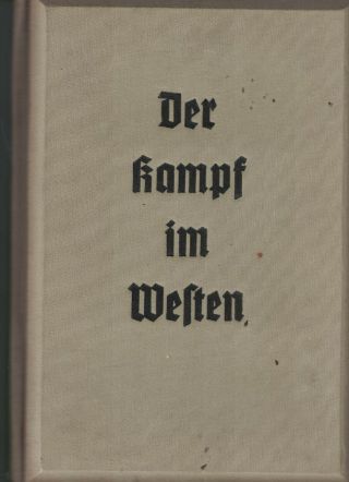 Der Kampf Im Westen Book 2 1941 (german)